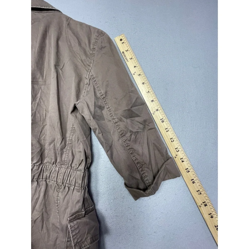 Calvin Klein Jeans Utility Field Jacket Cotton Brown Small Womens